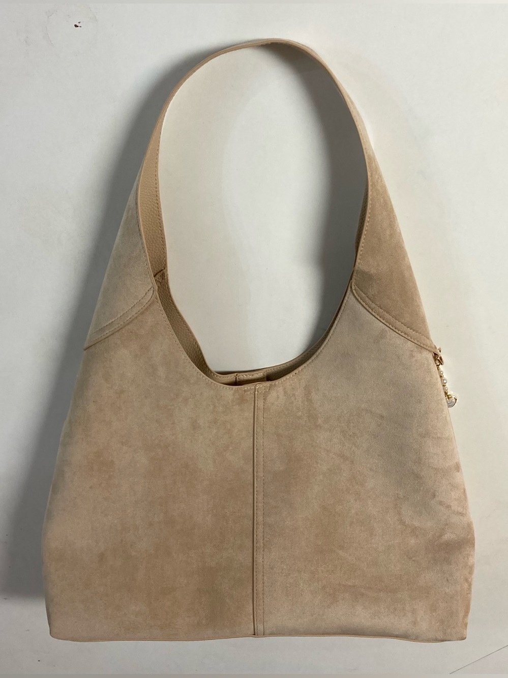 Vegan Suede Cream Brooklyn 39 Bag